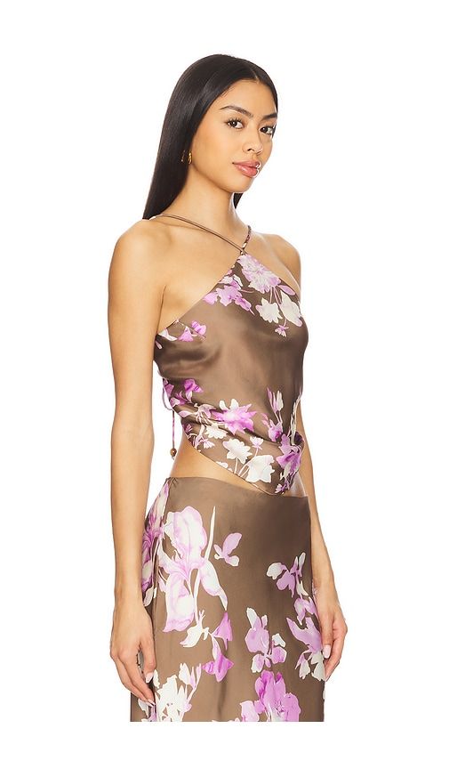 Halter Neck Top in Brown,Lavender. - size L (also in M, S, XL, XS, XXS) - ROCOCO SAND - Modalova