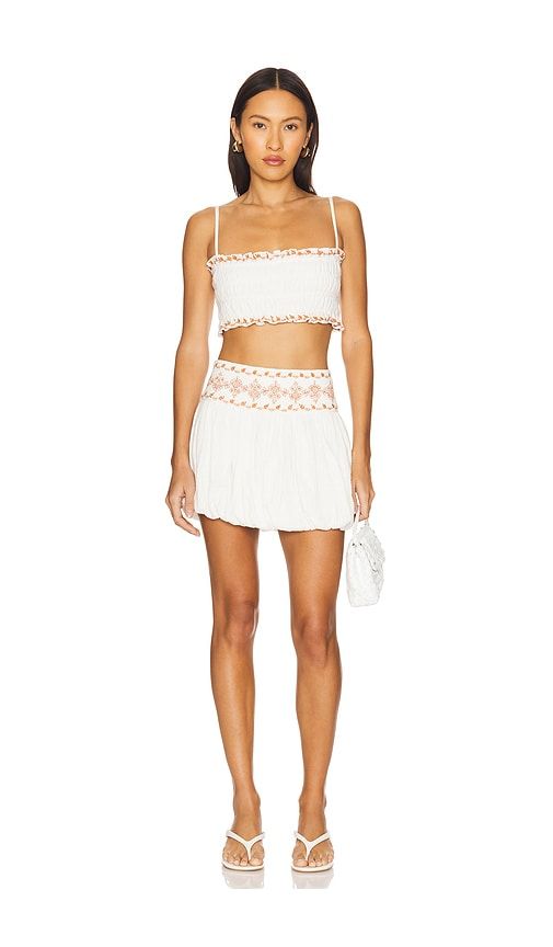 Smocking Bandeau Top in . Size L. Also in XL - ROCOCO SAND - Modalova