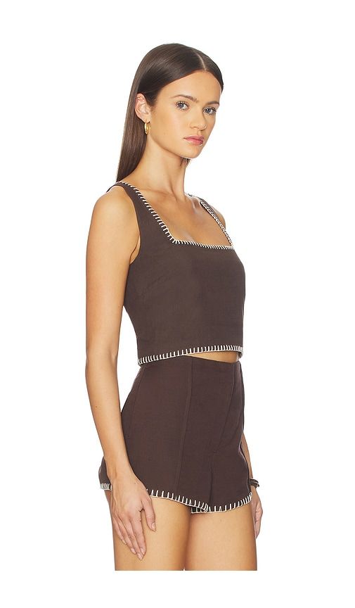 Square Neck Boxy Top in . - size S (also in XL, XS, XXS) - ROCOCO SAND - Modalova