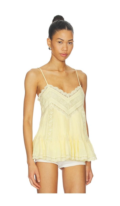 Lace Detail Top in Lemon. - size L (also in M, S, XL, XXL, XXS) - ROCOCO SAND - Modalova