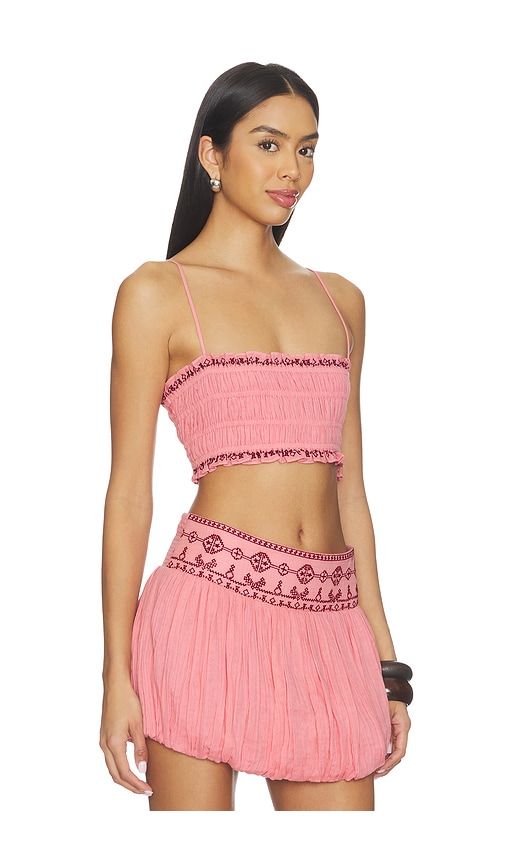Smocking Bandeau Top in . - size L (also in M, S, XL, XXL) - ROCOCO SAND - Modalova