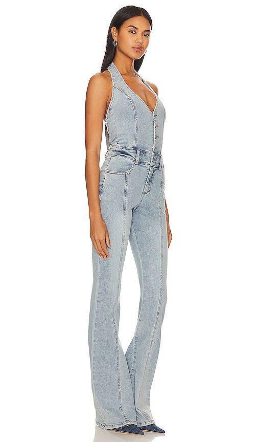 Cynthia Jumpsuit in Denim-Light. - size L (also in XL) - retrofete - Modalova