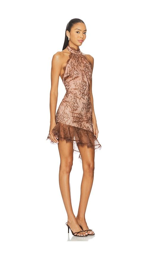 Raquelle Lace Dress in Brown. - size S (also in XS) - retrofete - Modalova