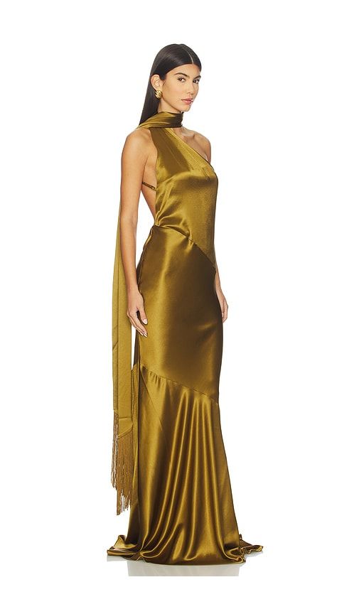 Kelsa Dress in Olive. - size L (also in M, S) - retrofete - Modalova