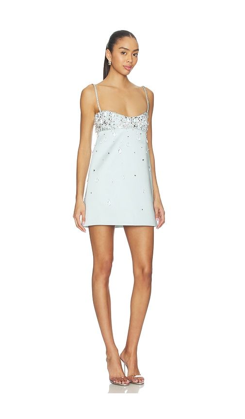 Lorelai Embellished Dress in Baby Blue. - size L (also in M, S) - retrofete - Modalova