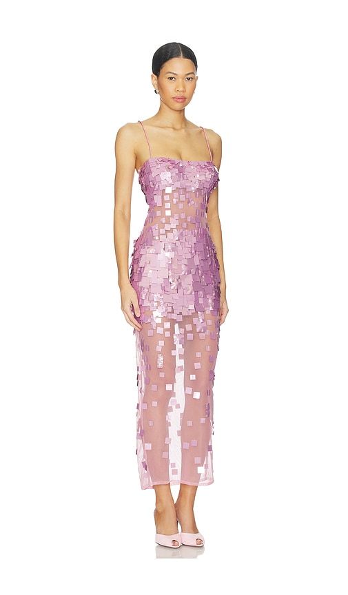 Carmin Embellished Dress in Pink. - size M (also in S) - retrofete - Modalova