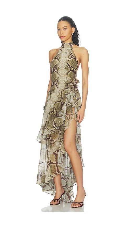 Nevae Chiffon Dress in Brown. - size L (also in M, S, XL, XS) - retrofete - Modalova