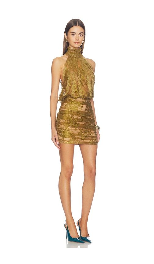 Emerald Lace Dress in Brown. - size L (also in M, S, XL, XS, XXS) - retrofete - Modalova