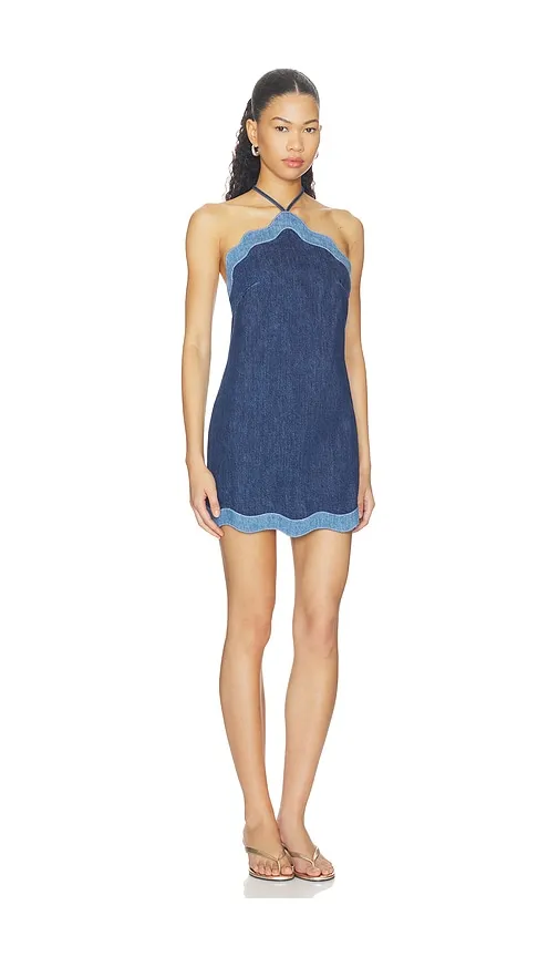 Tasia Denim Dress in Blue. - size L (also in XL) - retrofete - Modalova