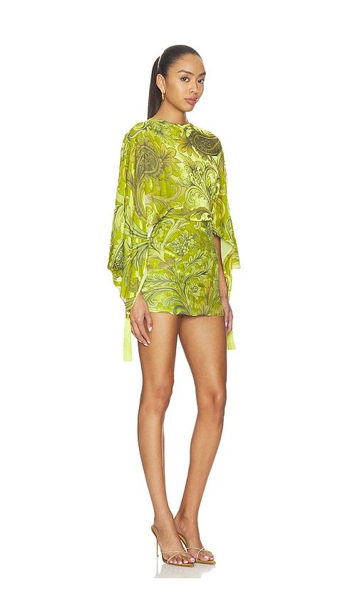 Camassi Velvet Dress in Green. - size L (also in M) - retrofete - Modalova