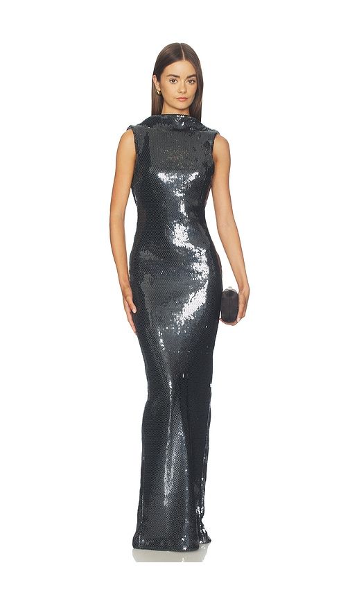 Liela Sequin Dress in Grey. - size L (also in M, S, XL) - retrofete - Modalova