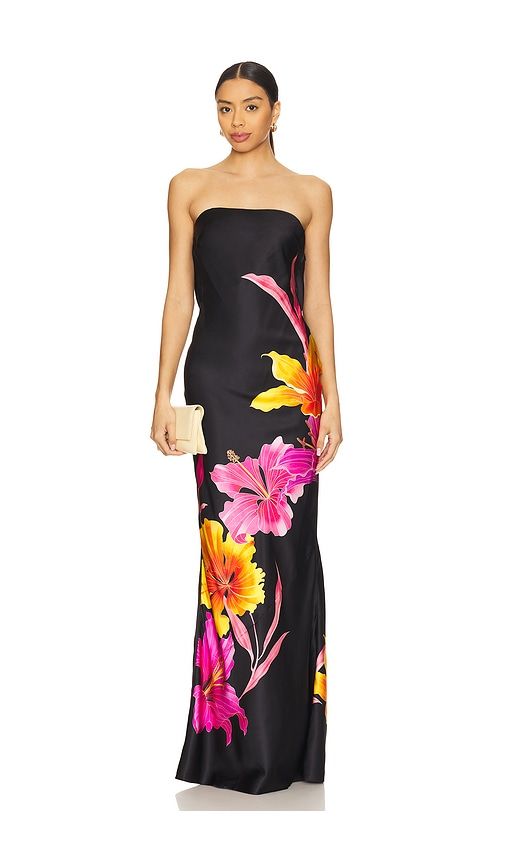 Keaton Silk Dress in Black. - size L (also in M, S, XS) - retrofete - Modalova