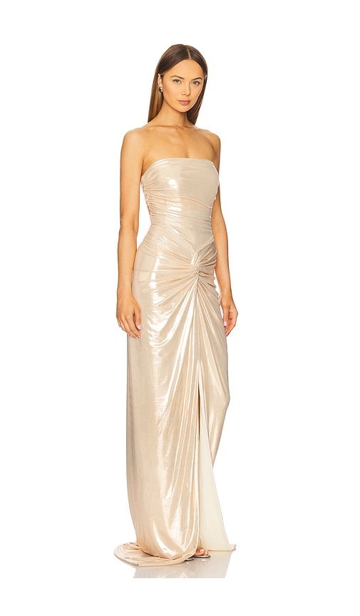 Maytal Dress in Metallic Gold. - size S (also in XXS, XS, M, L, XL) - retrofete - Modalova