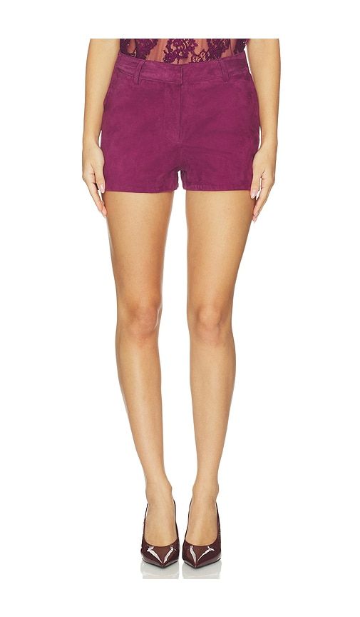 Naya Suede Short in Purple. - size L (also in M, S, XL, XS, XXS) - retrofete - Modalova