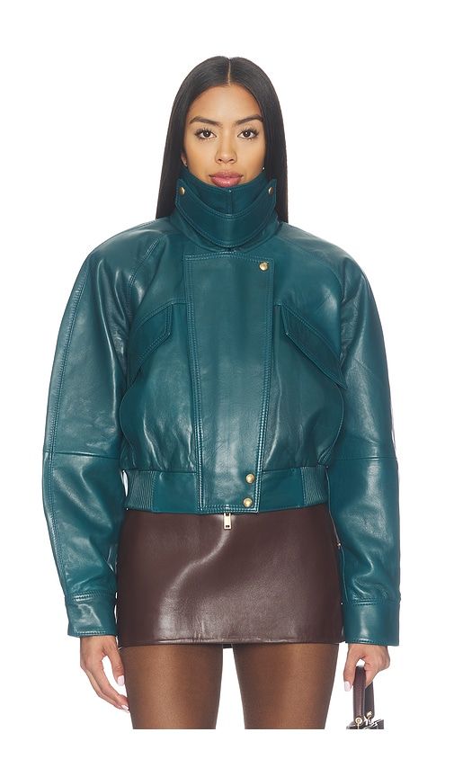 Lykke Leather Jacket in Black. - size M (also in S) - retrofete - Modalova