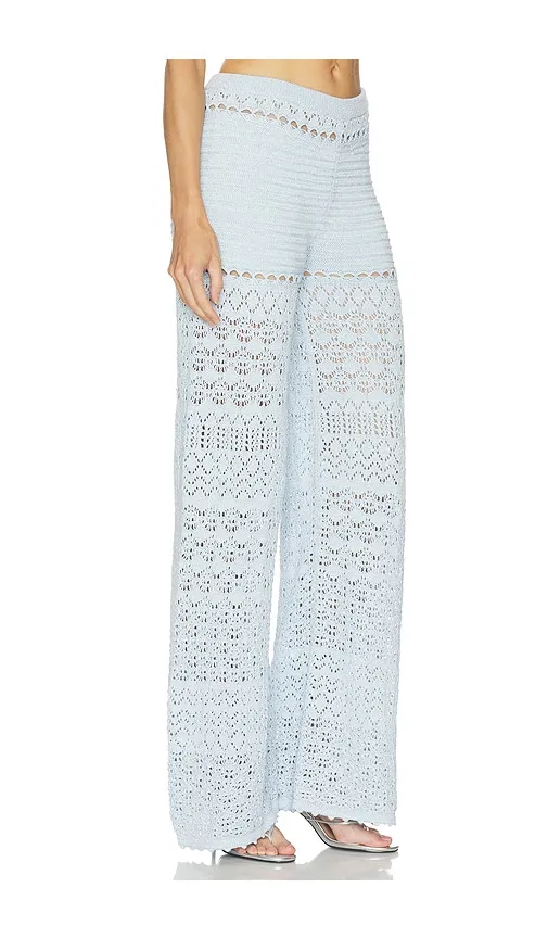 Ornelie Crochet Pant in Blue. - size M (also in S, XS) - retrofete - Modalova