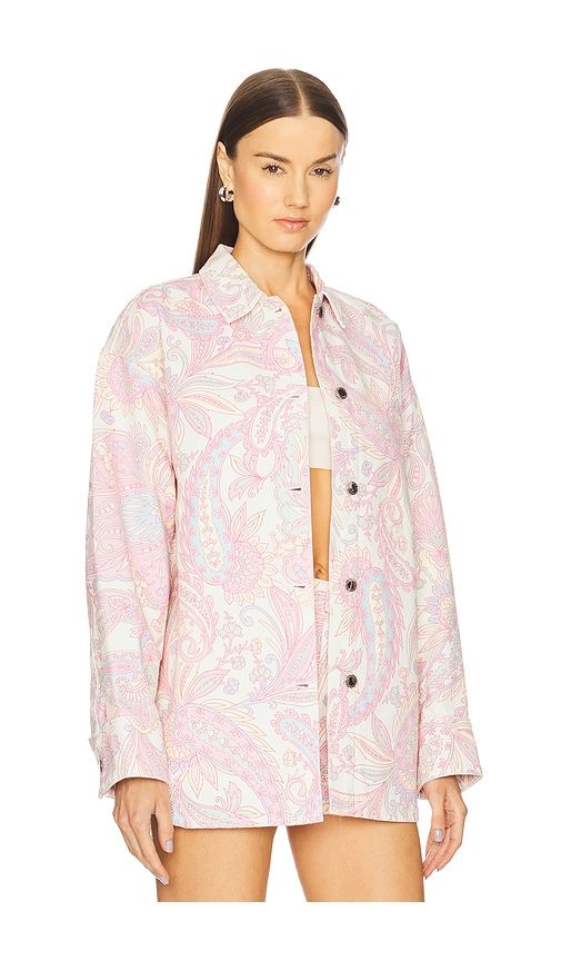 Aurelie Denim Shirt in Pink. - size L (also in XL, XXL) - retrofete - Modalova