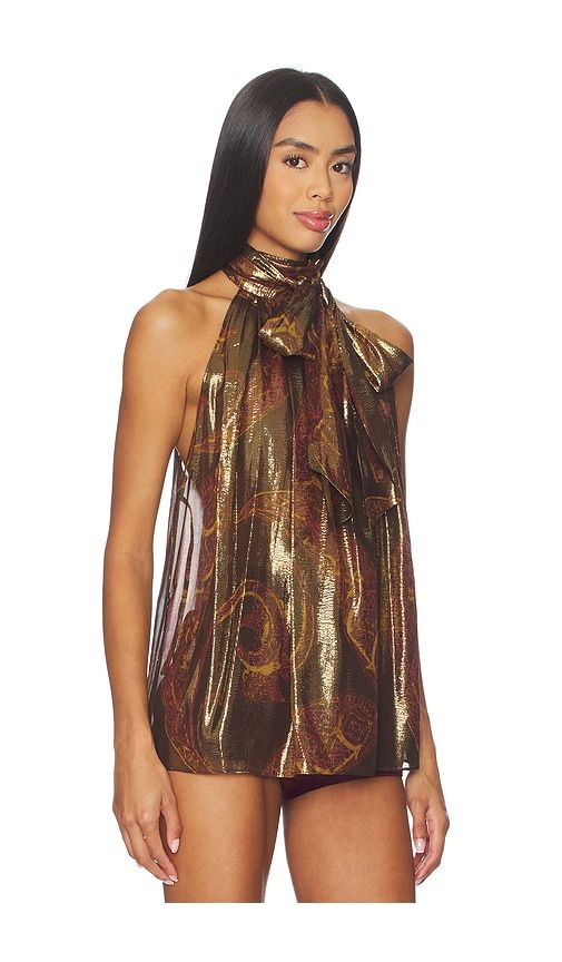 Mazzie Top in Metallic Bronze. - size L (also in M, S) - retrofete - Modalova