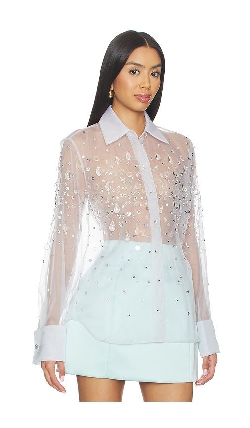 Eugenia Blouse in Baby Blue. - size M (also in S, XL) - retrofete - Modalova
