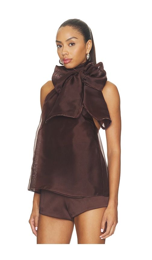 Indira Top in Brown. - size L (also in M, S, XL, XS, XXS) - retrofete - Modalova