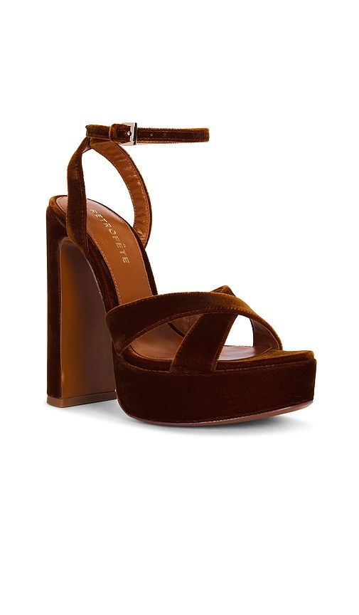 Melodia Platform Sandal in Brown. - size 36 (also in 37, 37.5, 38, 39, 39.5, 40) - retrofete - Modalova