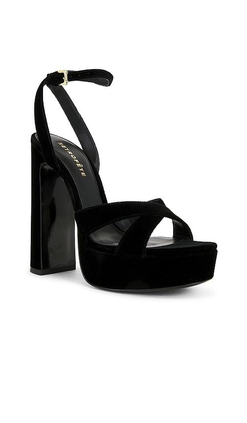 Melodia Platform Sandal in Black. - size 36 (also in 36.5, 37, 37.5, 38, 38.5, 39) - retrofete - Modalova