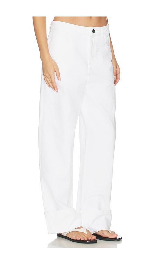 Baggy Fit Turn-up Denim in White. - size 38 (also in 40) - Rohe - Modalova