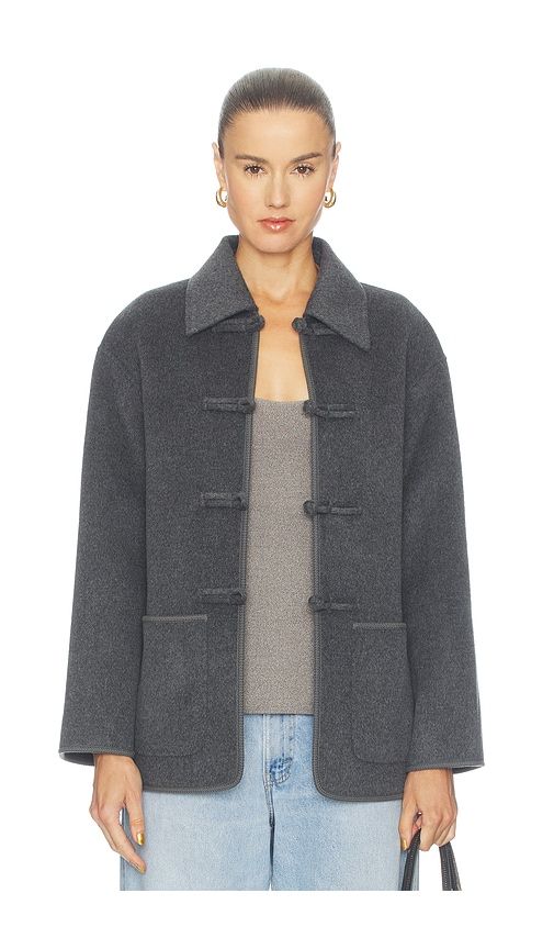 Double Faced Wool Pankou Closure Jacket in Grey. - size 32 (also in 34, 36) - Rohe - Modalova