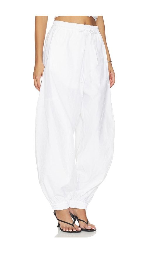 Volume Crushed Cotton Trousers in White. - size 36 (also in 40) - Rohe - Modalova
