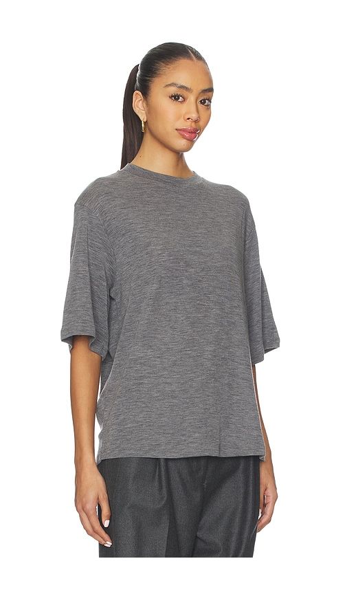 Oversized Soft Merino T-Shirt in Grey. - size 36 (also in 38) - Rohe - Modalova
