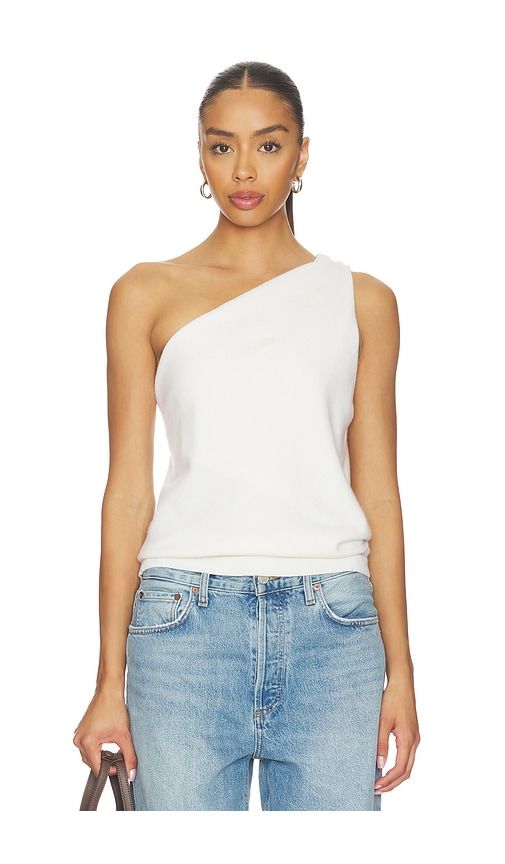Sculptural Knitted Top in White. - size 36 (also in 38, 40, 42) - Rohe - Modalova