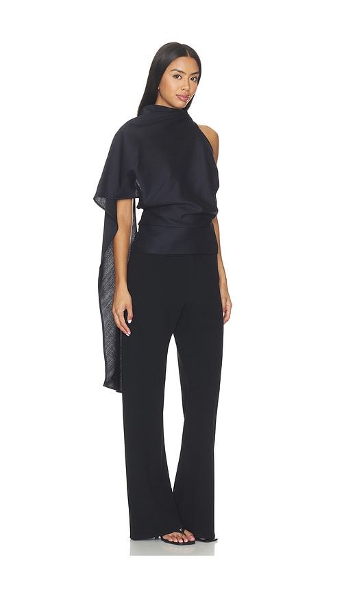 Draped Open Back Top in Black. - size 34 (also in 40) - Rohe - Modalova