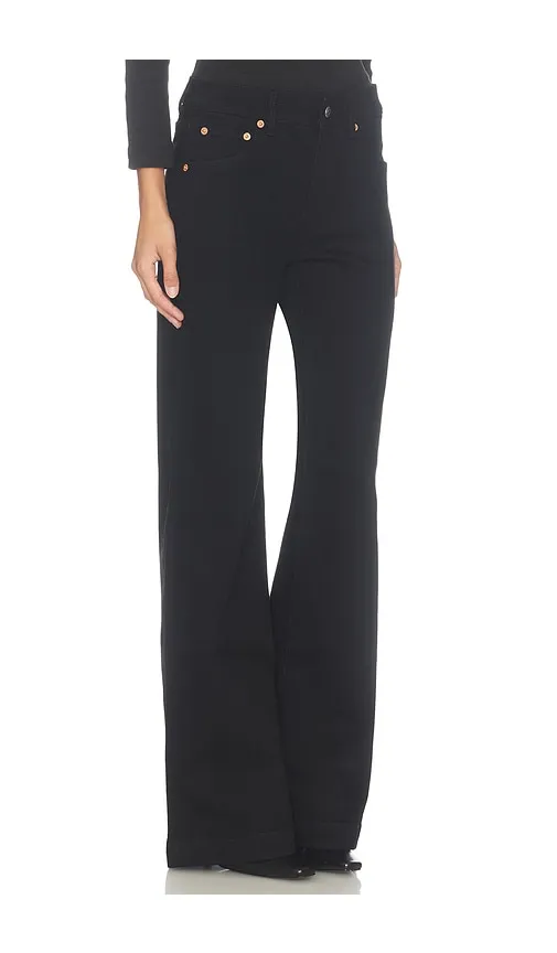 Jane Aline Flare Jeans in Black. - size 23 (also in 24, 25, 26, 27, 28, 29, 30, 31, 33, 34) - ROLLA'S - Modalova