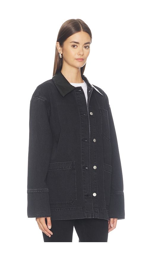 Denim Chore Jacket in Black. - size L (also in M, S, XS) - ROLLA'S - Modalova