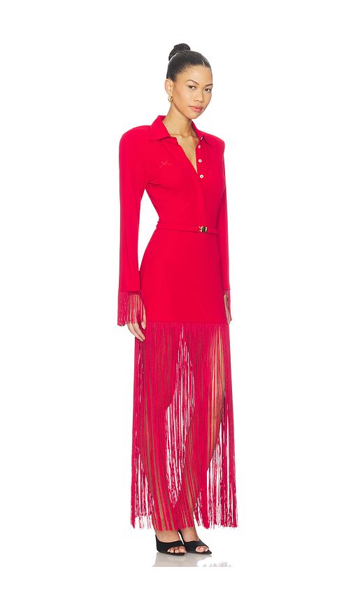 Long Sleeve Polo Maxi Dress in . - size L (also in M, XS) - Rowen Rose - Modalova