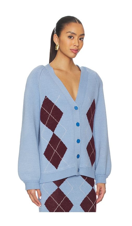 Knit Cardigan in Baby Blue. - size S (also in XS) - Rowen Rose - Modalova
