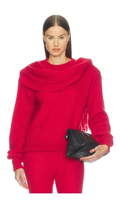 Mohair Jumper With Integrated Scarf in . - size L (also in M, S, XS) - Rowen Rose - Modalova