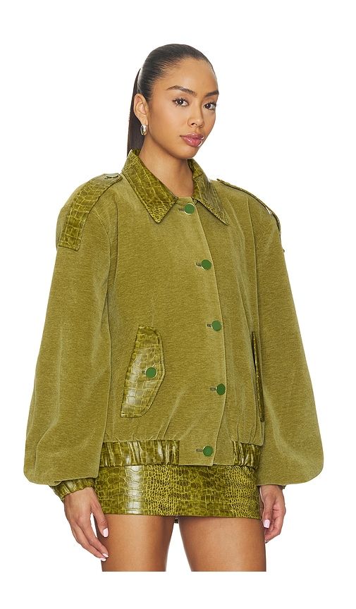 Crop Bomber Jacket in . - size L (also in M, XS) - Rowen Rose - Modalova