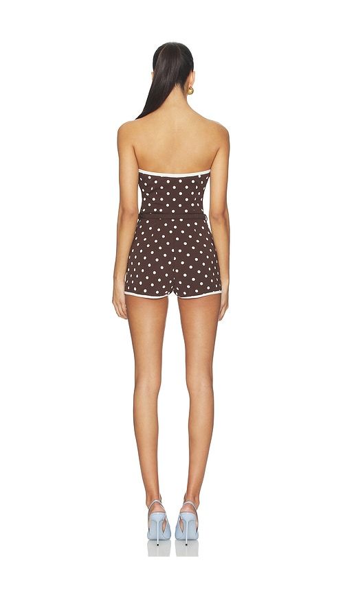 Polka Dots Bustier Mini Jumpsuit in . Taglia 36. Also in 38 - Rowen Rose - Modalova