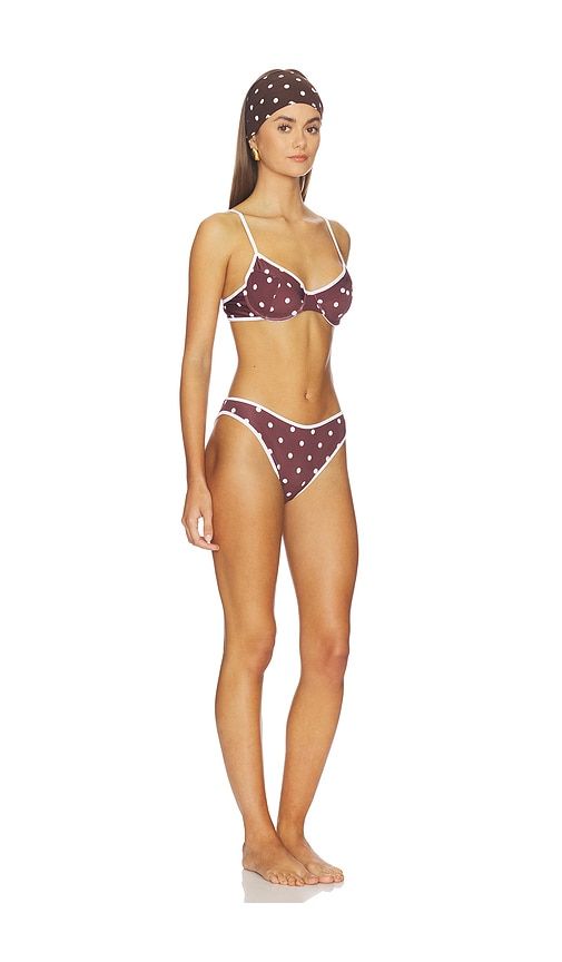Bikini Printed Lycra in Brown. - size 36 (also in 38, 40, 42) - Rowen Rose - Modalova