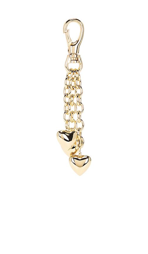 The Puffy Heart Bag Charm in Metallic - Roxanne Assoulin - Modalova