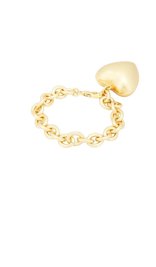 The Puffy Heart Bracelet in Metallic - Roxanne Assoulin - Modalova