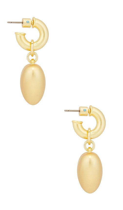 The Puffy Heart Earrings in Metallic Gold - Roxanne Assoulin - Modalova