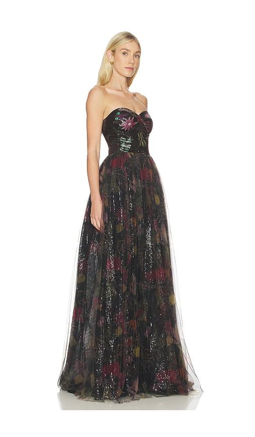 Rahul Mishra Plantopia Gown in Black. - size S (also in XL, XS) - AFEW Rahul Mishra - Modalova