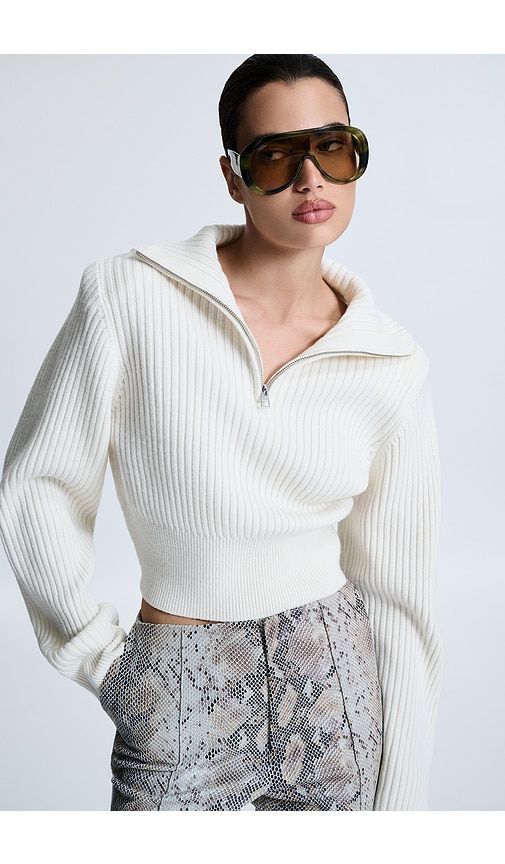 Polinna Rib Half Zip in . - size L (also in M, S, XL, XS) - REVOLVE LOS ANGELES - Modalova