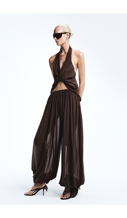 Adela Georgette Silk Top in . - size L (also in M, S, XL, XS, XXS) - REVOLVE LOS ANGELES - Modalova