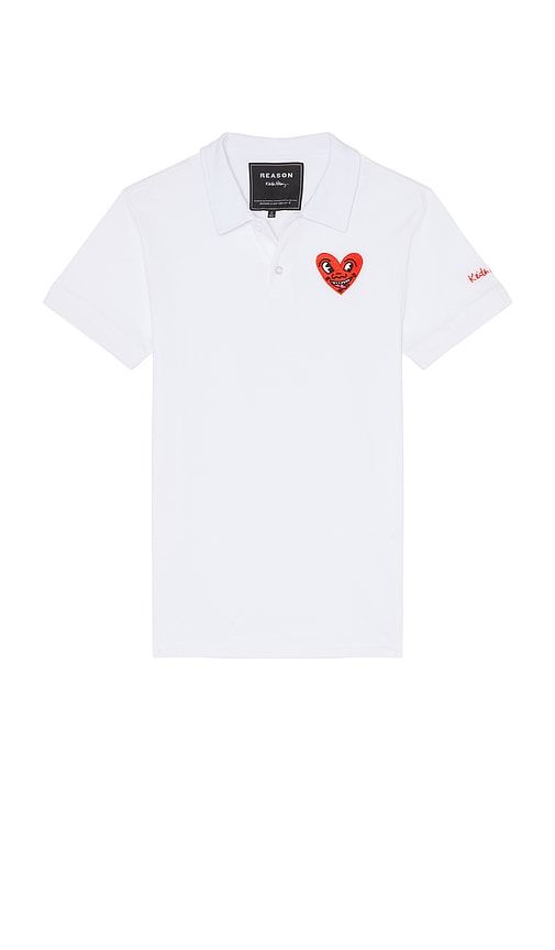 Keith Haring Heart Polo in . Taglia L. Also in M, S, XL/1X - REASON - Modalova