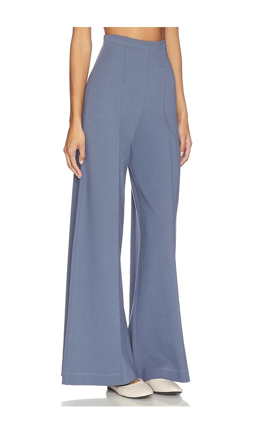 Ponte Knit Wide Leg Pant in Blue. - size M (also in XS) - Ripley Rader - Modalova