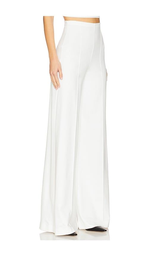 Ponte Knit Wide Leg Pant in White. - size S (also in XS, M, L) - Ripley Rader - Modalova