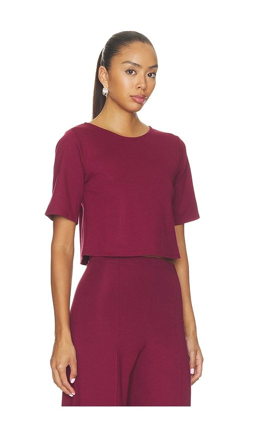 Ponte Knit Short Sleeve Top in . - size L (also in M, S, XS) - Ripley Rader - Modalova